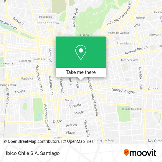 Ibico Chile S A map