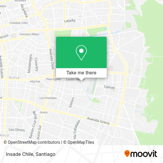 Insade Chile map
