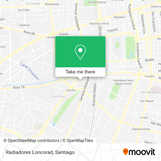 Radiadores Loncorad map