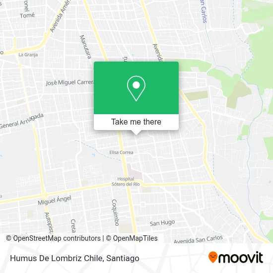 Humus De Lombriz Chile map