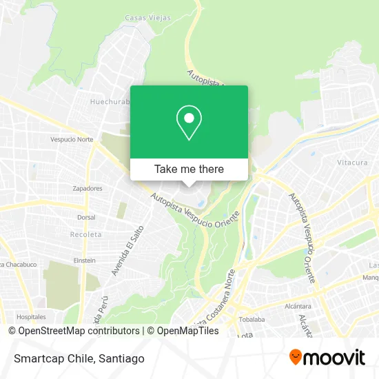 Smartcap Chile map