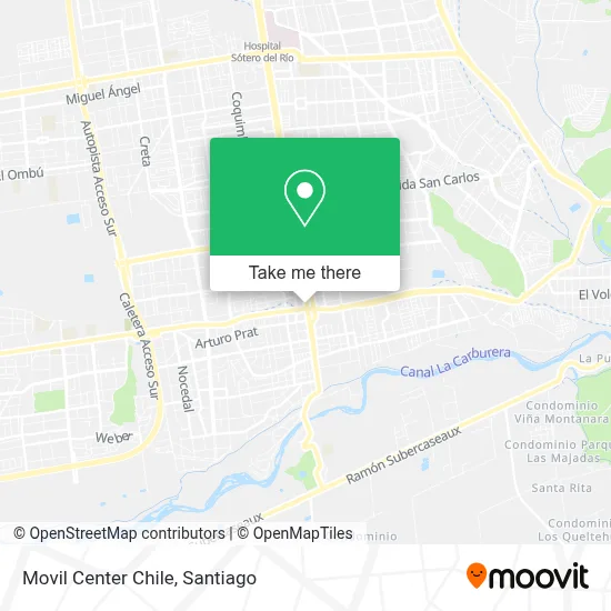 Movil Center Chile map