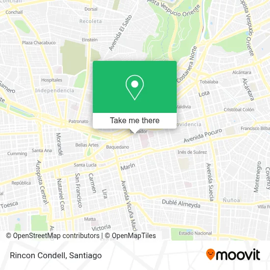 Rincon Condell map