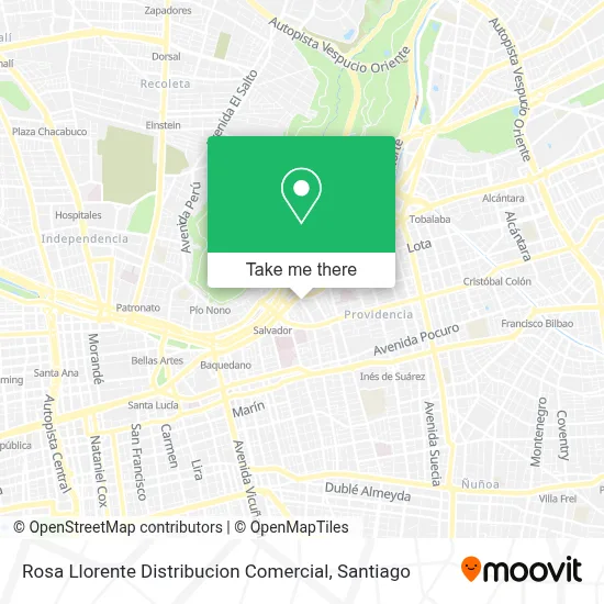 Rosa Llorente Distribucion Comercial map