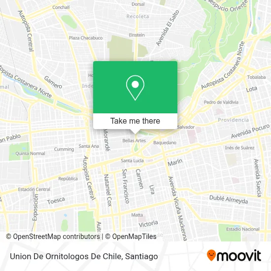 Union De Ornitologos De Chile map