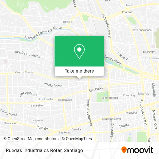 Ruedas Industriales Rotar map