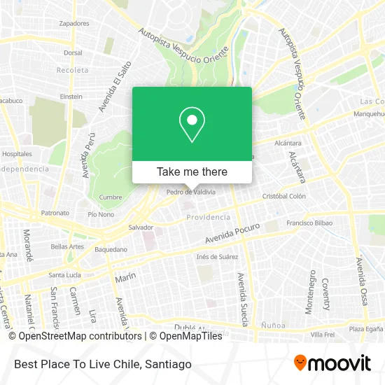 Best Place To Live Chile map