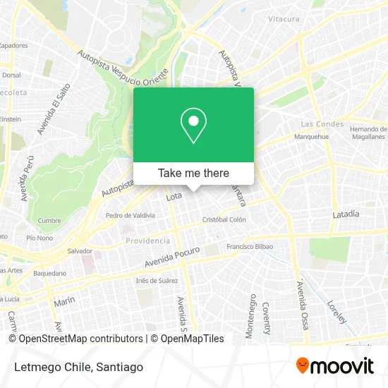 Letmego Chile map