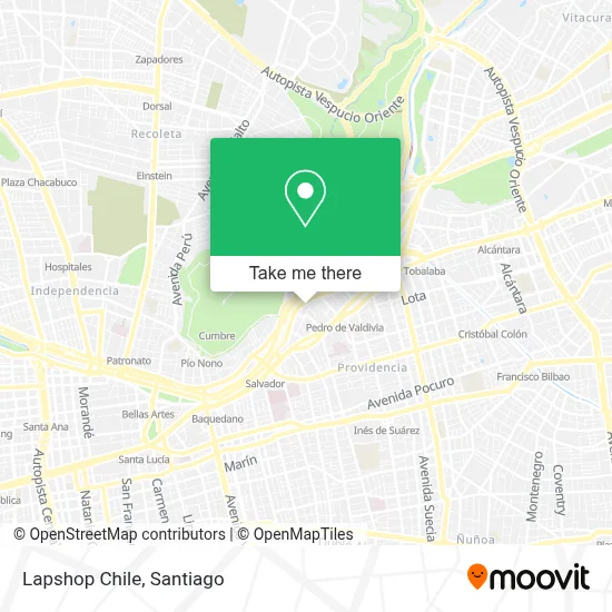 Lapshop Chile map