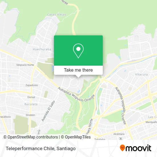 Teleperformance Chile map