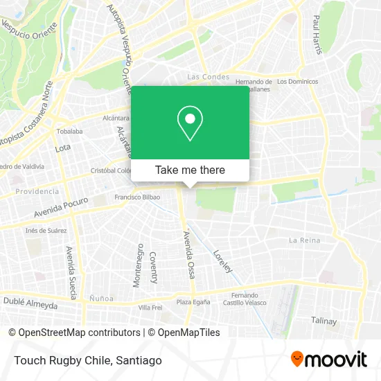 Touch Rugby Chile map