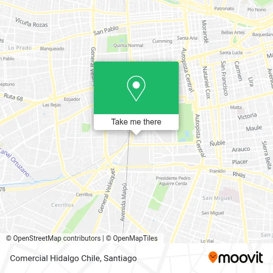 Comercial Hidalgo Chile map