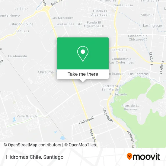 Hidromas Chile map