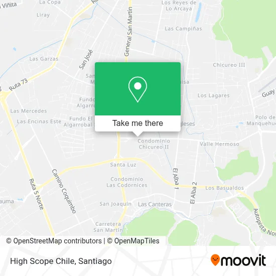 High Scope Chile map