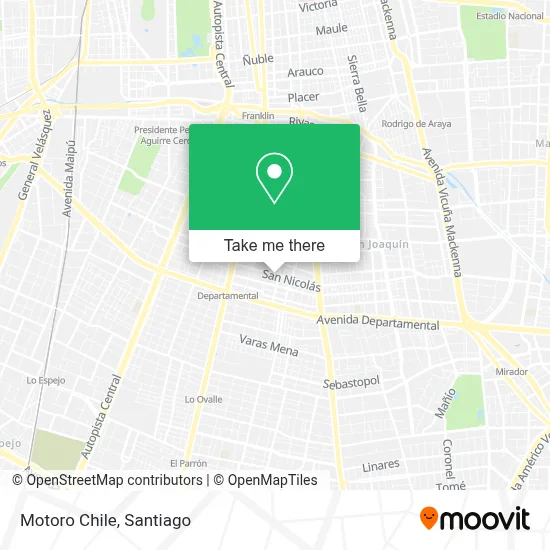 Motoro Chile map
