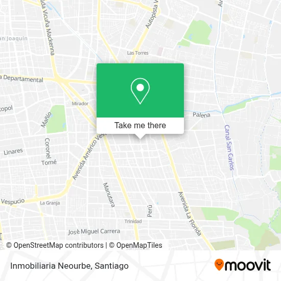 Inmobiliaria Neourbe map
