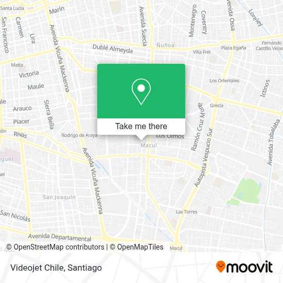 Videojet Chile map
