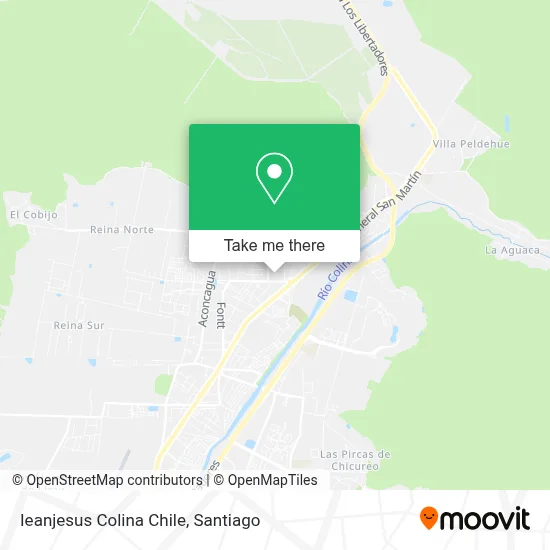Ieanjesus Colina Chile map
