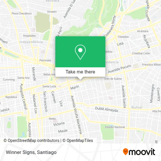 Winner Signs map