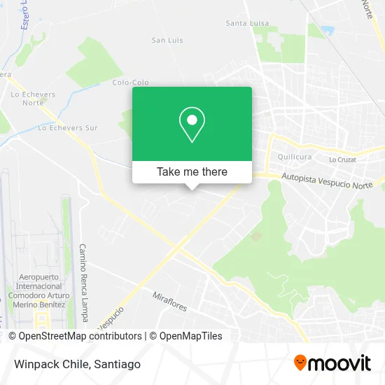 Winpack Chile map