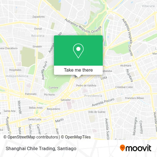 Shanghai Chile Trading map