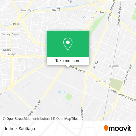 Intime map