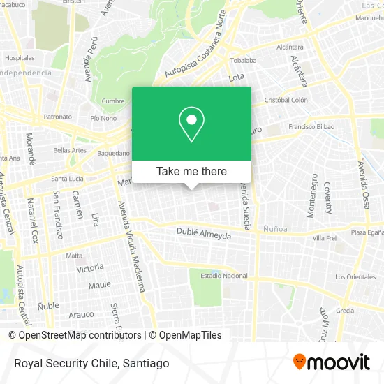 Royal Security Chile map