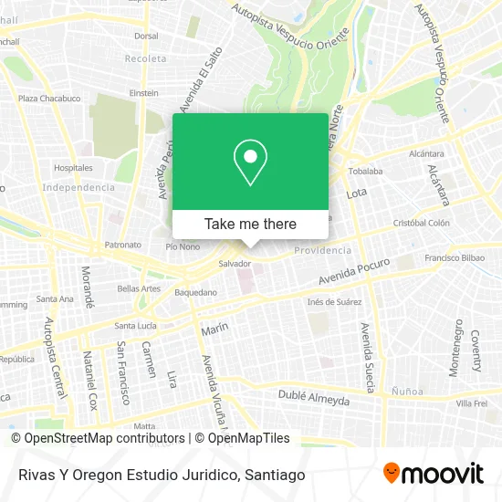 Rivas Y Oregon Estudio Juridico map