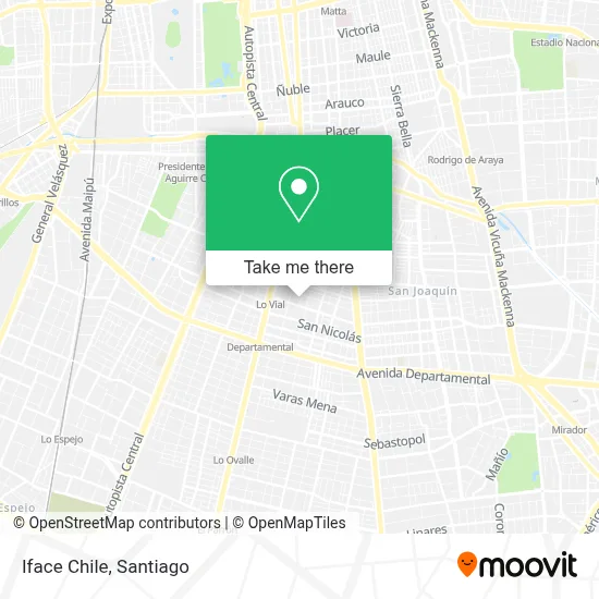 Iface Chile map