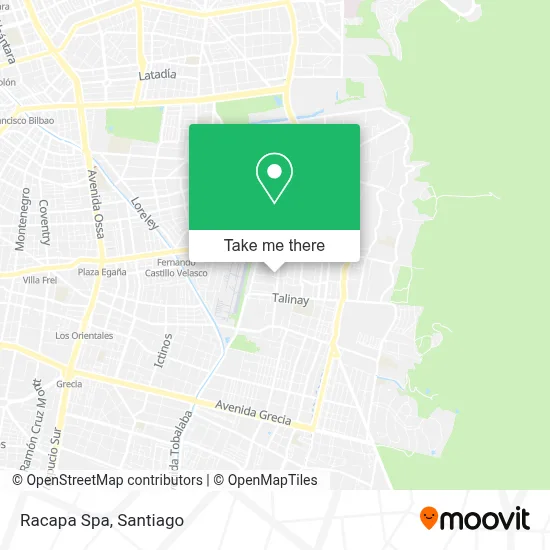 Racapa Spa map