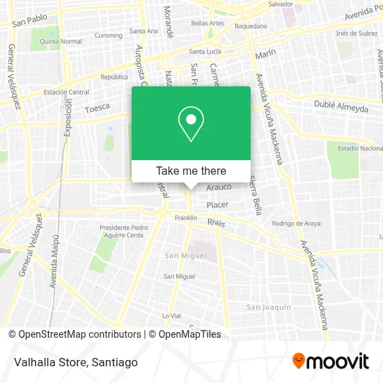 Valhalla Store map