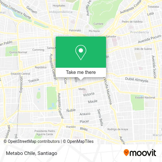 Metabo Chile map
