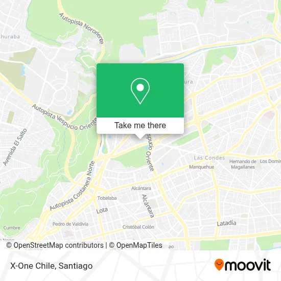 X-One Chile map