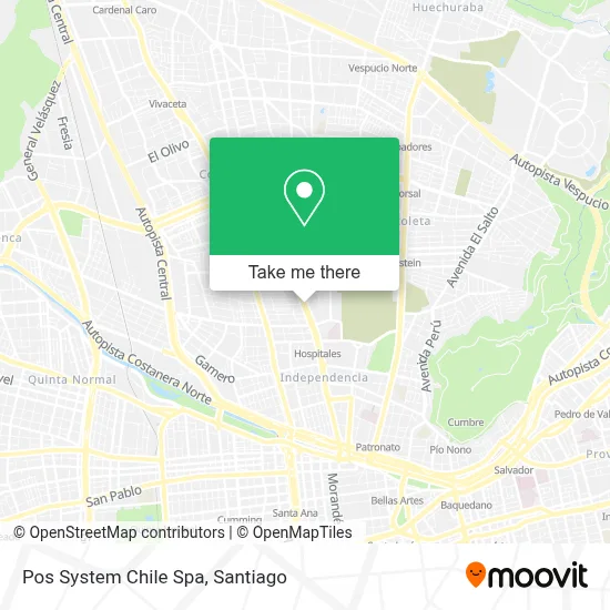 Pos System Chile Spa map