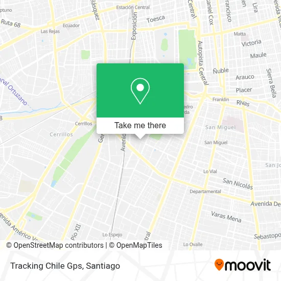 Tracking Chile Gps map