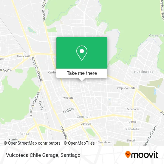 Vulcoteca Chile Garage map