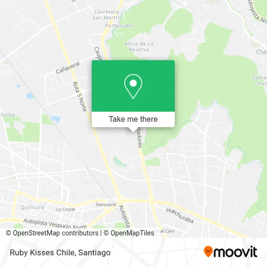 Ruby Kisses Chile map