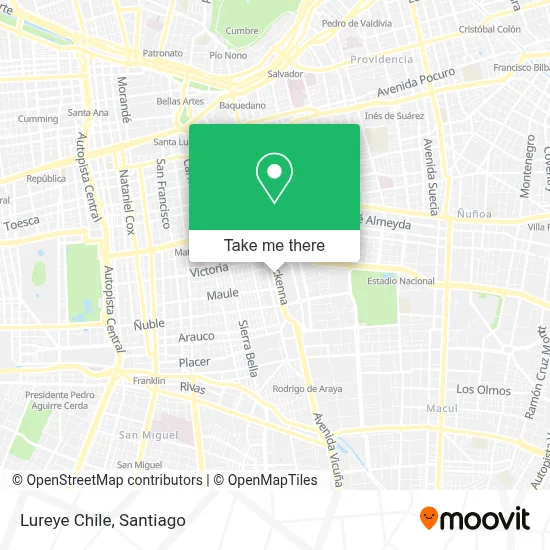 Lureye Chile map