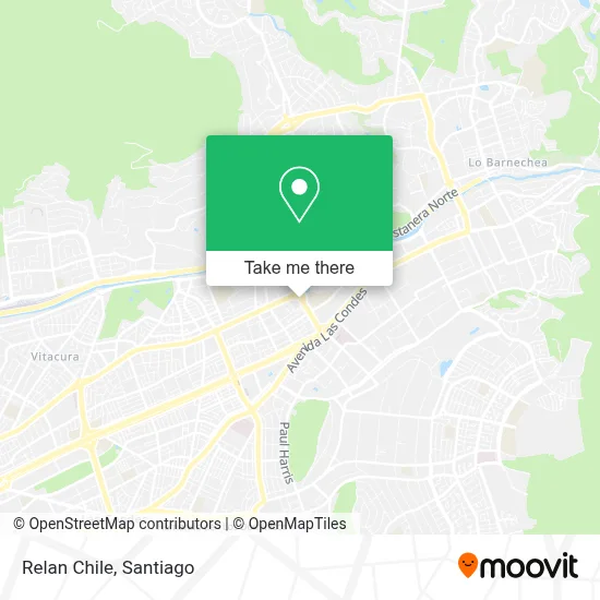 Relan Chile map