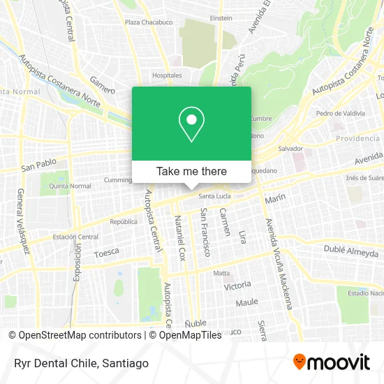 Ryr Dental Chile map
