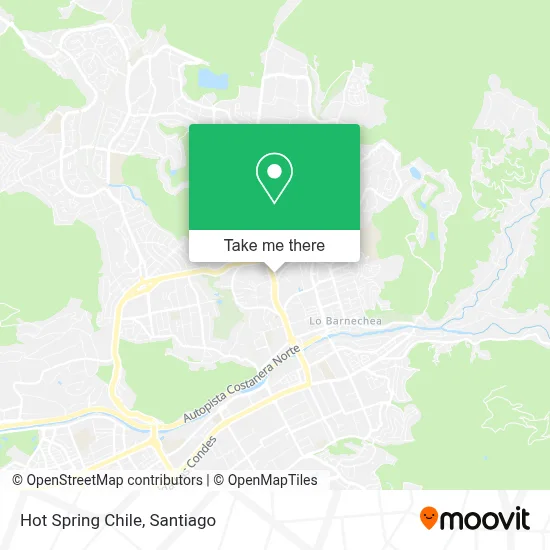Hot Spring Chile map