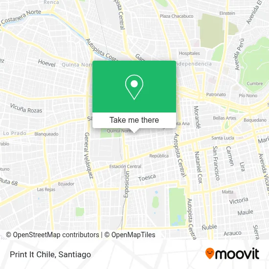 Print It Chile map