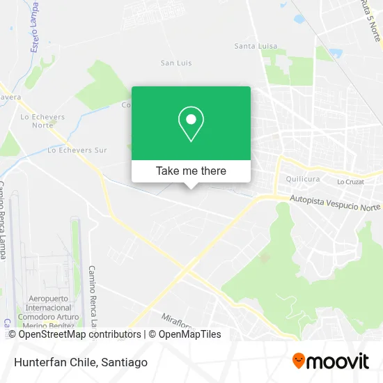 Hunterfan Chile map