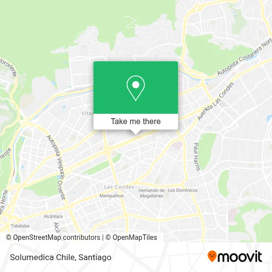 Solumedica Chile map