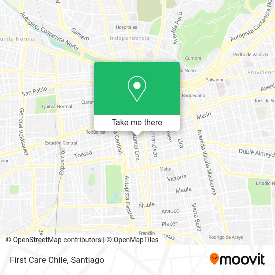 First Care Chile map