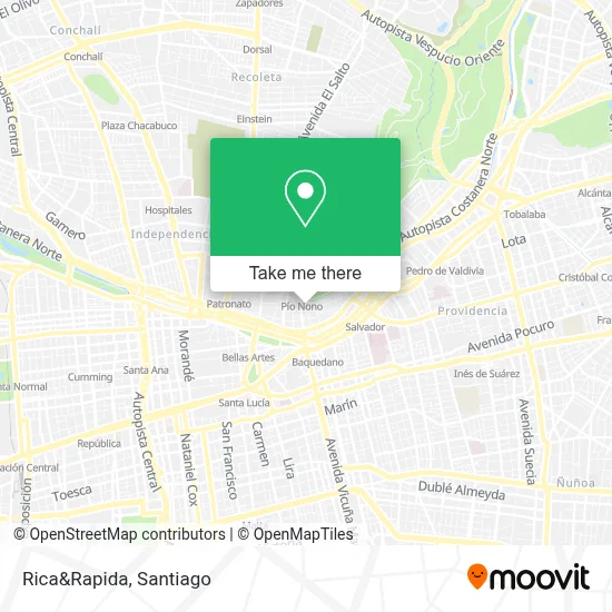 Rica&Rapida map