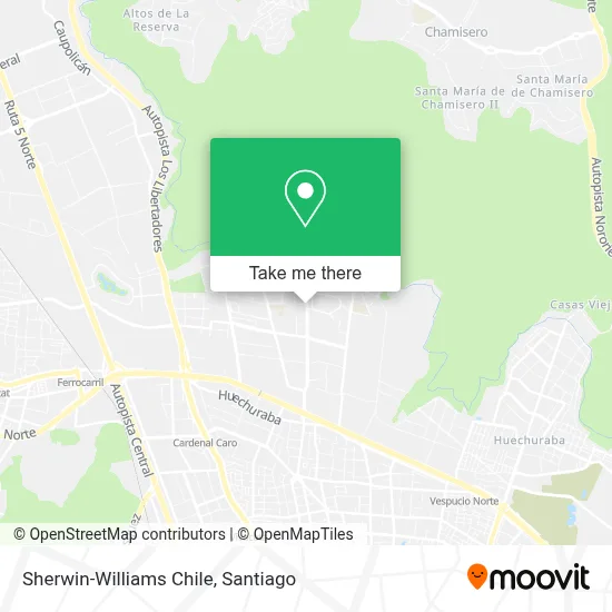 Sherwin-Williams Chile map