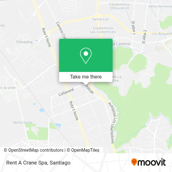 Rent A Crane Spa map