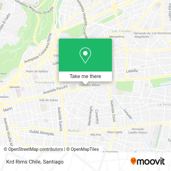 Krd Rims Chile map