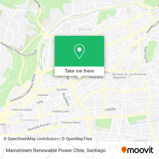 Mainstream Renewable Power Chile map